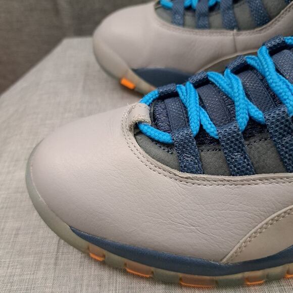 %Men\'s Nike Air Jordan 10 X Retro Bobcats Wolf Gray Blue Orange Sz 9 Men / AJ9 main image 12